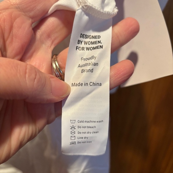 Angel Maternity Lola Basic Bamboo Singlet in White XL NWT - Picture 5 of 6